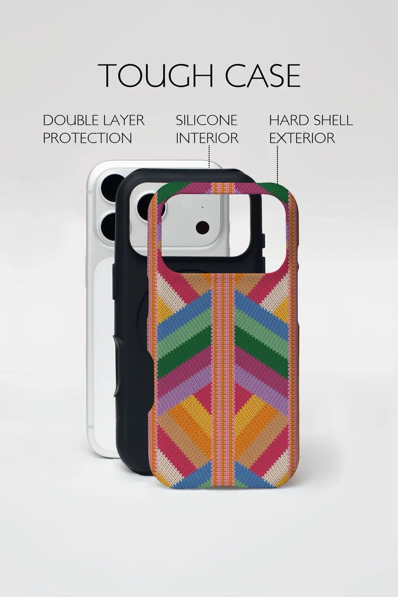 Multi Knit Pattern Armoured Phone Case